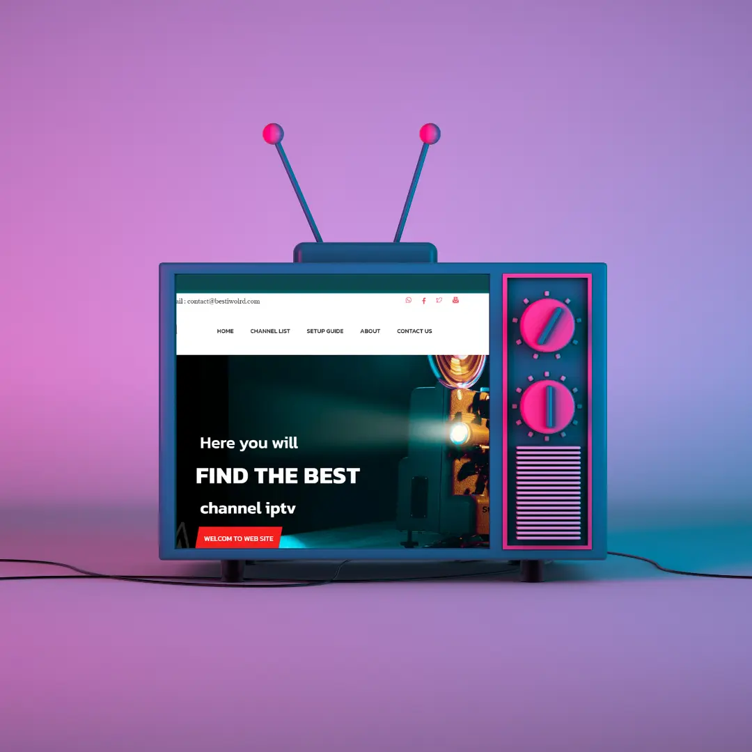 Hot Pink Neon Retro TV Glitch Quote Animated Social Media